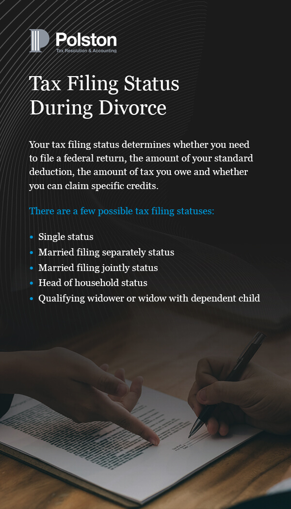 tax filing status during divorce