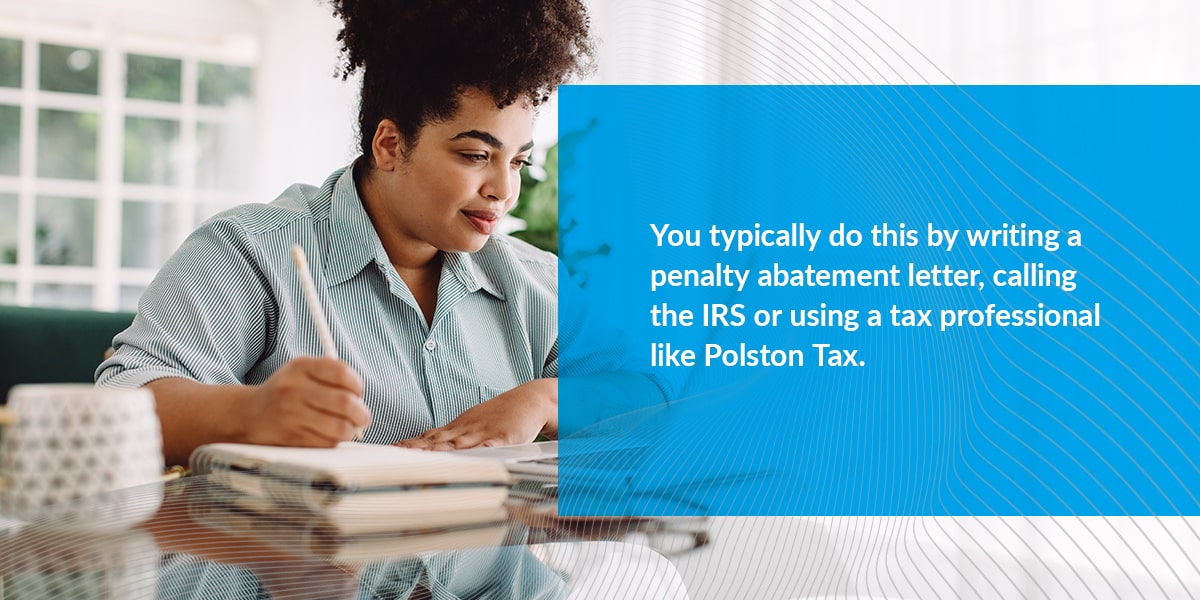 how to request an abatement of penalties from irs