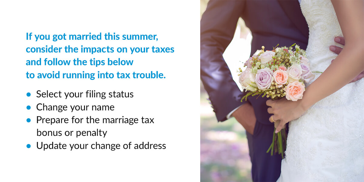 if getting married consider the impacts on taxes