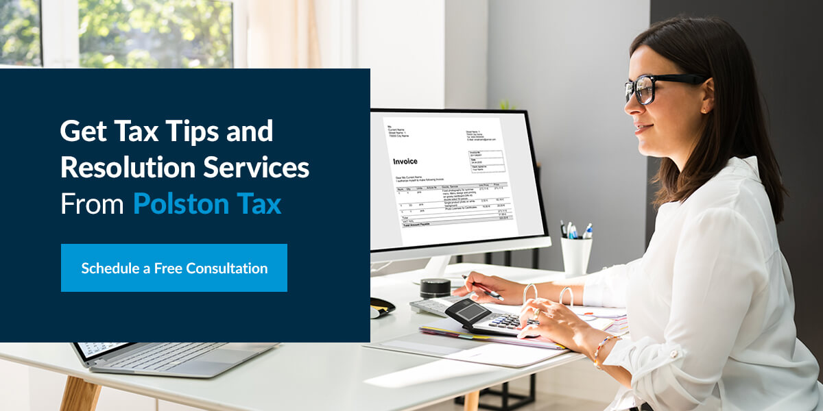 schedule a free consolutation with Polston Tax