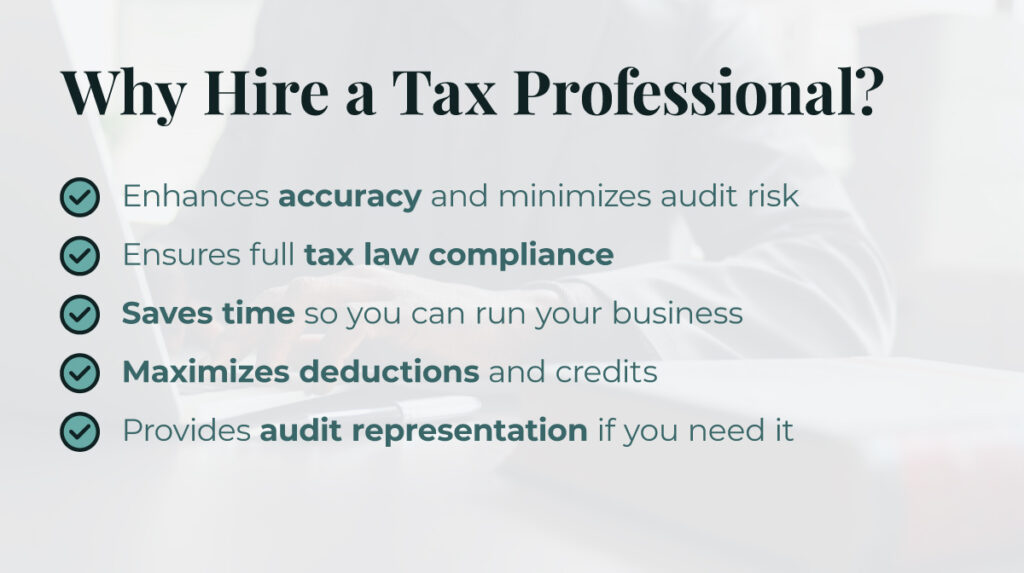 why hire a tax professional? 