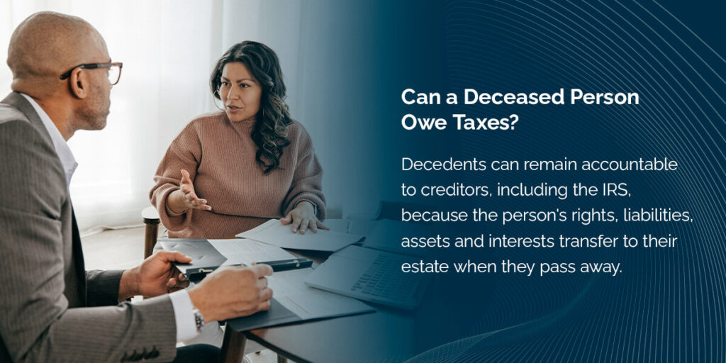 can you file back taxes for a deceased person