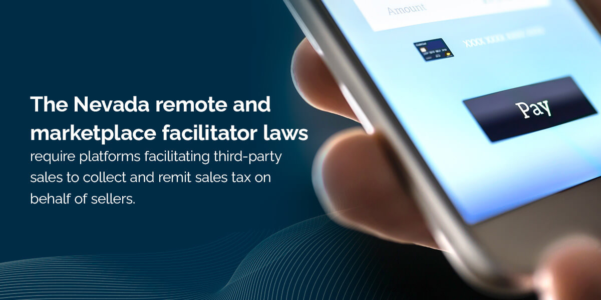 a description of the nevada remote and marketplace facilitator laws and their requirements