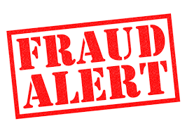 Red "Fraud Alert" stamp