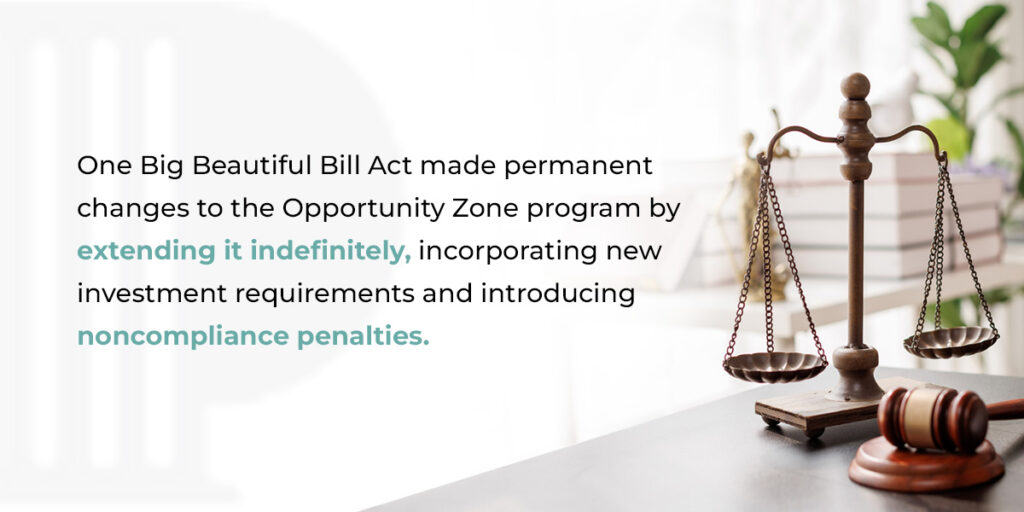 The Impact of the One Big Beautiful Bill Act on Opportunity Zones